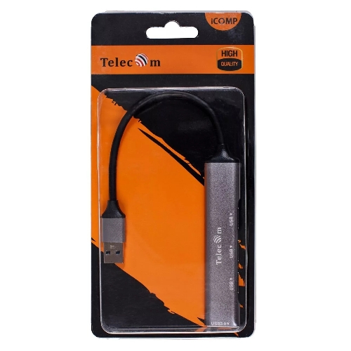 Переходник USB 3.0 -->USB3.0+3 USB2.0, Aluminum Shell, 0.2м Telecom TA308U