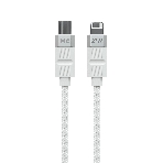 Дата-кабель MORE CHOICE (4620202555045) K87ia USB 3.0A PD 27W для Lightning ng 8-pin Type-C - 1м, белый