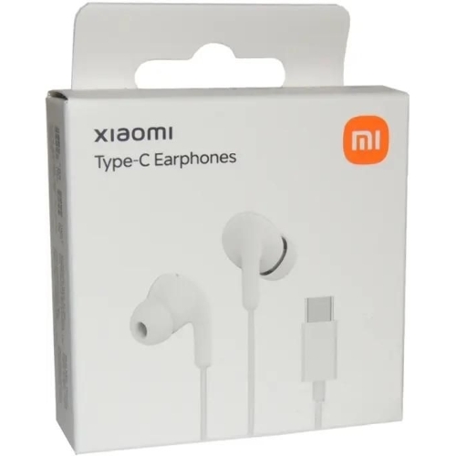 Проводные наушники Xiaomi Type-C Earphones белый, внутриканальные, USB Type-C
