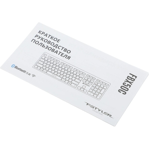Клавиатура беспроводная A4Tech Fstyler FBX50C, USB, Bluetooth/Радиоканал, серый