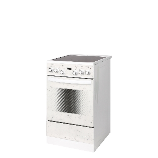 Плита электрическая Gefest ЭП Н Д 5560-03 0042 белый/мрамор, конфорок 4 электрических, духовка 55 л, 50 см x 85 см x 58.5 см