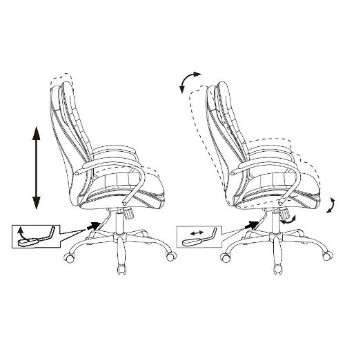 Кресло Бюрократ T-9950SL Fabric Alfa 44 серый, ткань