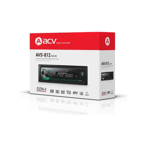 Автомагнитола ACV AVS-812G, 1 DIN, USB Type-A, AUX