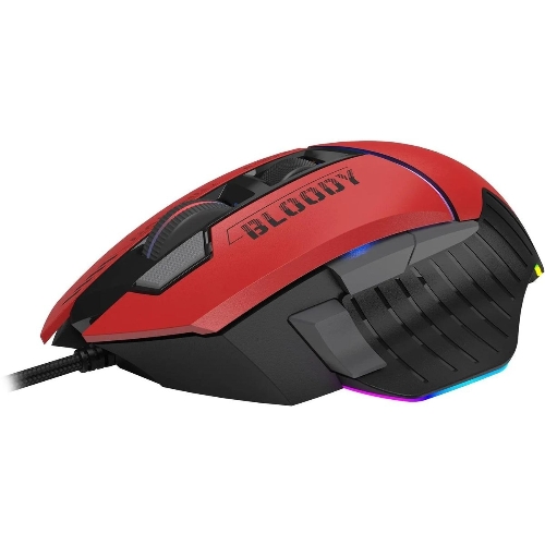 Мышь проводная A4Tech Bloody W95 Max Sports красный/черный оптическая (12000dpi) USB (10but)