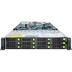 Серверная платформа Gigabyte R283-S96/2U/2xIntel (Gen 4/5)/2xHS/32xDIMM/12xLFF NVME/SAS/SATA + 2xSFF SAS/SATA/2xGbE/2xOCP 3.0/4xFHHL/2x2000W/Rails