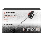 Пылесос вертикальный BRAYER BR4268 серый/красный, питание от сети, 185 Вт, уборка сухая, пылесборник 0,8 л