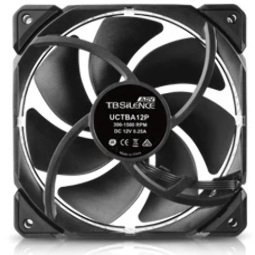 Вентилятор корпусной Enermax T.B. Silence ADV, 120 мм, 300-1500 об/мин, 7-15.8 дБ, 4 pin PWM, без подсветки