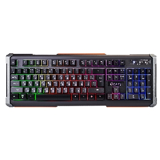 Клавиатура Oklick 717G Black Death проводная, USB Type-A, чёрный/серый