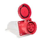 Розетка стационарная наружная EKF 135 ps-135-63-380 63А 380В 3P+РЕ+N IP67
