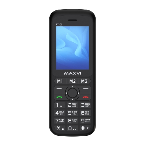 Мобильный телефон Maxvi RT-03 + док-станция, черный