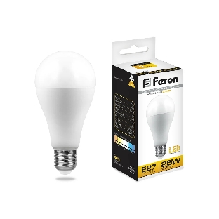 Лампа светодиодная Feron LB-100 25W 230V E27 2700K A65