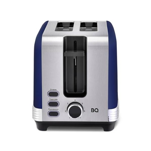 Тостер BQ T1000 синий, 1000 Вт, 2 слота