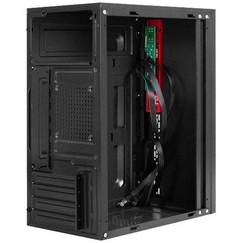 Компьютерный корпус Minitower ExeGate EX299408RUS BAA-403-AA500 (mATX, БП AA500 с вент. 8см, 2*USB, HD Audio, черный)