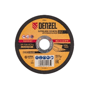 Круг отрезной по металлу Denzel WA60TBF 125х1.0х22.2мм 73761
