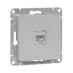 Механизм розетки RJ45 (cat5) EKF UP1-SOA-RJ45-5 алюминий Эпика