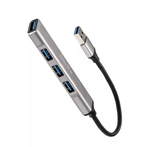 Переходник USB 3.0 -->USB3.0+3 USB2.0, Aluminum Shell, 0.2м Telecom TA308U