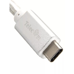 Кабель USB 3.1 Type Cm -- Cm IC 5А 10Gbs длина 1M, Telecom TC420S серебряный
