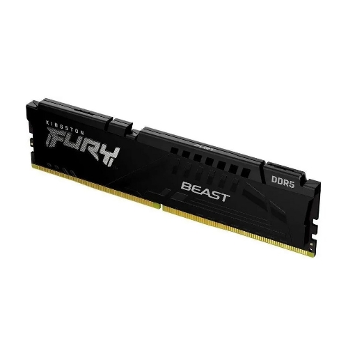 Оперативная память Kingston Fury Beast, DDR5, 8GB (1x8GB), 6000MHz, CL36, DIMM, с радиатором, черный