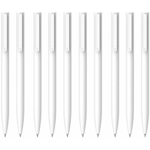 Набор гелевых ручек Xiaomi Mi Gel Pen, MJZXB01WC, черный цвет чернил, 10 шт.