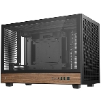 Корпус DeepCool CH260 Wood, Micro-Tower, чёрный
