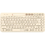 Клавиатура беспроводная A4Tech Fstyler FBK36C AS, USB, Bluetooth/Радиоканал, бежевый