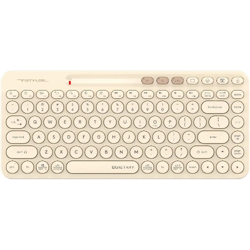 Клавиатура беспроводная A4Tech Fstyler FBK36C AS, USB, Bluetooth/Радиоканал, бежевый