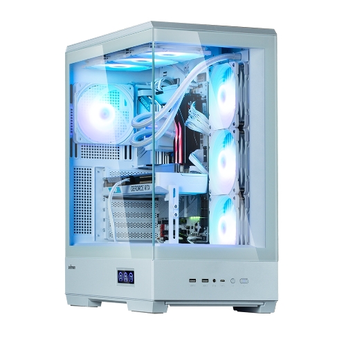 Компьютерный корпус ZALMAN P50 DS, ATX, WHITE, WINDOW, 2x3.5