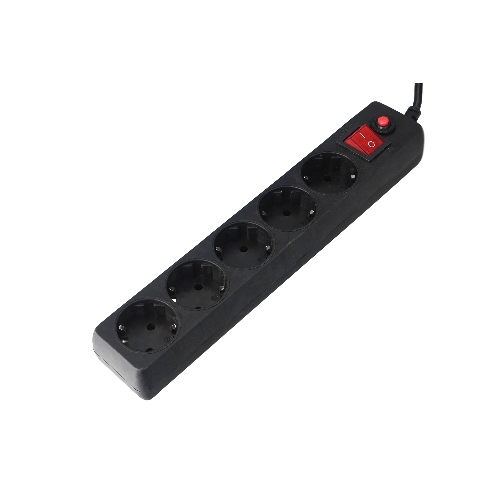 Сетевой фильтр Гарнизон EHLB-2, 5 р, 10А 3 м черный