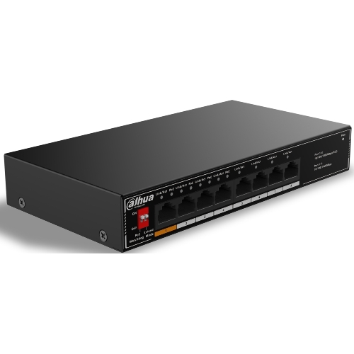 Коммутатор Dahua DH-SG1008LP, 8×1 Гбит/с, неуправляемый
