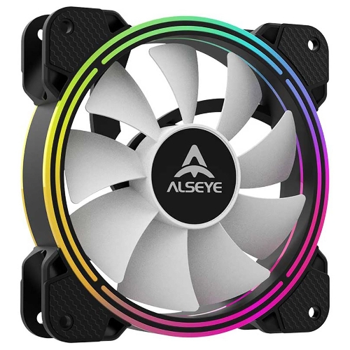 Вентилятор для корпуса Alseye Halo 4.0-B kit (3шт.) черный, 120 мм, 1300 об/мин, 24.8 дБ, 4 pin