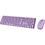 Комплект клавиатура+мышь AULA AC306 беспроводной, USB, 1600 DPI, сиреневый