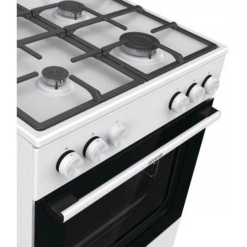 Плита газовая Gorenje GG6A11WF белый, конфорок 4 газовых, духовка 72 л, 60 см x 85 см x 60 см