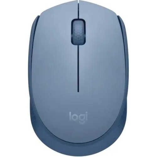 Мышь беспроводная Logitech M171 голубой, 1000 dpi, радиоканал, USB, кнопки - 3