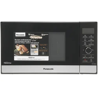 Микроволновая печь Panasonic NN-GD38HSZPE черный, 23 л, 1000 Вт, переключатели - сенсор, поворотный механизм