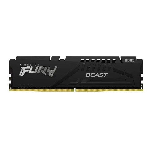 Оперативная память Kingston Fury Beast, DDR5, 8GB (1x8GB), 6000MHz, CL36, DIMM, с радиатором, черный