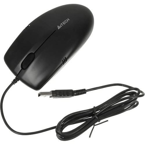 Мышь проводная A4Tech OP-530NUS черный, 1200 dpi, USB, кнопки - 3