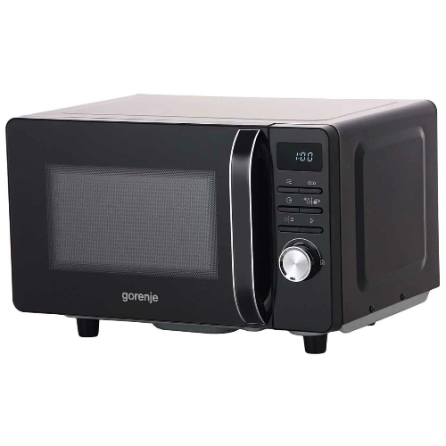 Микроволновая печь Gorenje MO20S4BC черный, 20 л, 700 Вт, переключатели - кнопки, поворотный механизм
