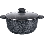 Кастрюля Maunfeld GRETA MF24GRTT01CR из литого алюминия со стеклянной крышкой, 24 см, 4 л