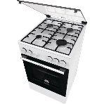 Плита газовая Gorenje GG5A10WH белый, конфорок 4 газовых, духовка 70 л, 50 см x 85 см x 59.4 см