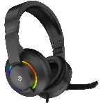 Гарнитура Oklick HS-L315G чёрный, проводная, 3.5 мм, подсветка