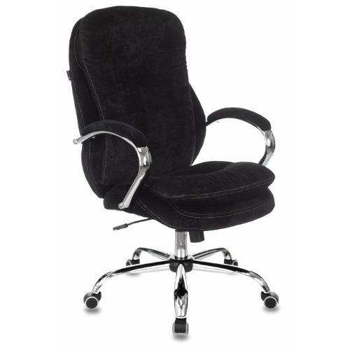 Кресло руководителя Бюрократ T-9950SL Fabric черный Light-20, крестовина металл хром