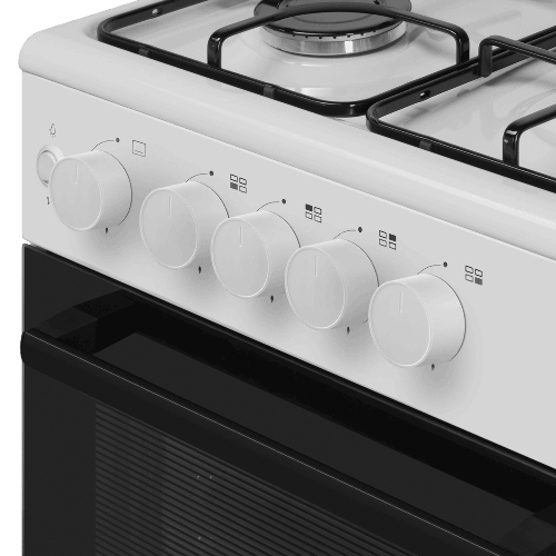 Плита газовая Maunfeld MGC50GEW08 белый, конфорок 4 шт, духовка 59 л, 50 см x 88 см x 65 см