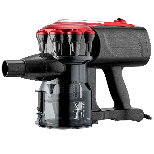 Пылесос вертикальный BRAYER BR4268 серый/красный, питание от сети, 185 Вт, уборка сухая, пылесборник 0,8 л