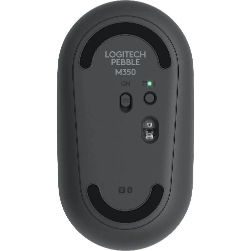 Мышь беспроводная Logitech Pebble M350 графитовый, 1000 dpi, радиоканал, Bluetooth, USB, кнопки - 3