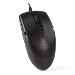 Мышь проводная A4Tech OP-530NUS черный, 1200 dpi, USB, кнопки - 3