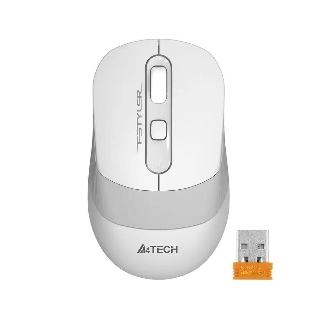 Мышь беспроводная A4Tech Fstyler FG10 белый/серый, 2000 dpi, радиоканал, USB, кнопки - 4