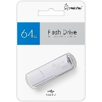Флешка USB Smartbuy CLUE white (SB64GbCLU-W3), 64Gb, USB 3.0, R/W 70/25, белый