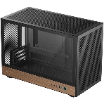 Корпус DeepCool CH260 Wood, Micro-Tower, чёрный