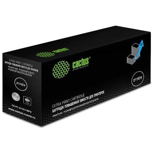 Картридж лазерный Cactus CS-PC-211EV-MPS черный (6000 стр.) для Pantum P2200/P2207/P2500/P2507/P2500W/M6500/M6550/M6607