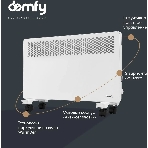 Конвектор электрический Domfy DCW-CH1020 белый, 2000 Вт, 30 м2, термостат